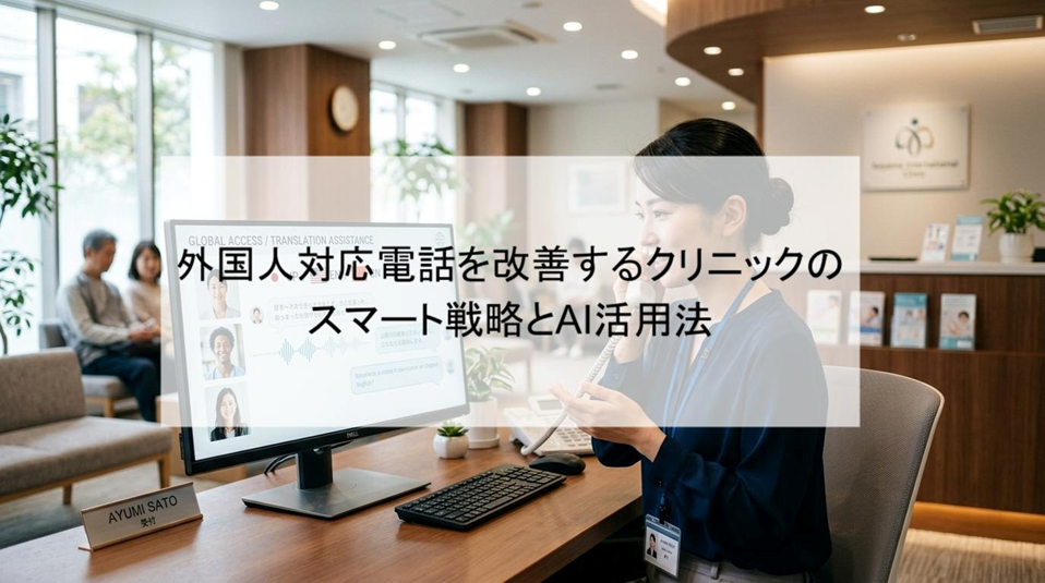 【外国人の電話対応に悩むクリニックへ】スタッフの負担を減らすAI活用法を紹介