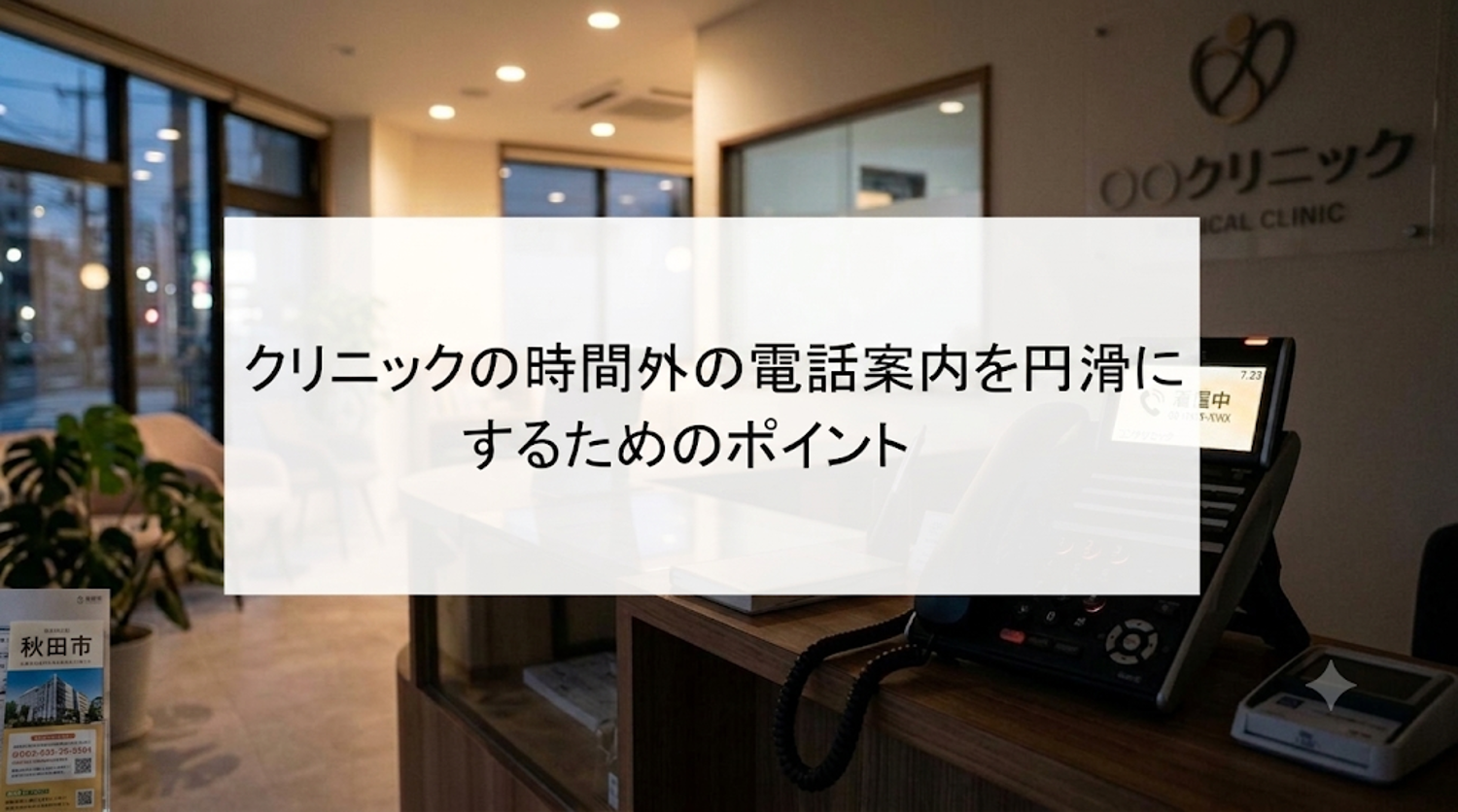 【クリニックで時間外の電話が増えていませんか?】スタッフの負担を減らし、患者との接点を守るための仕組みづくりとは