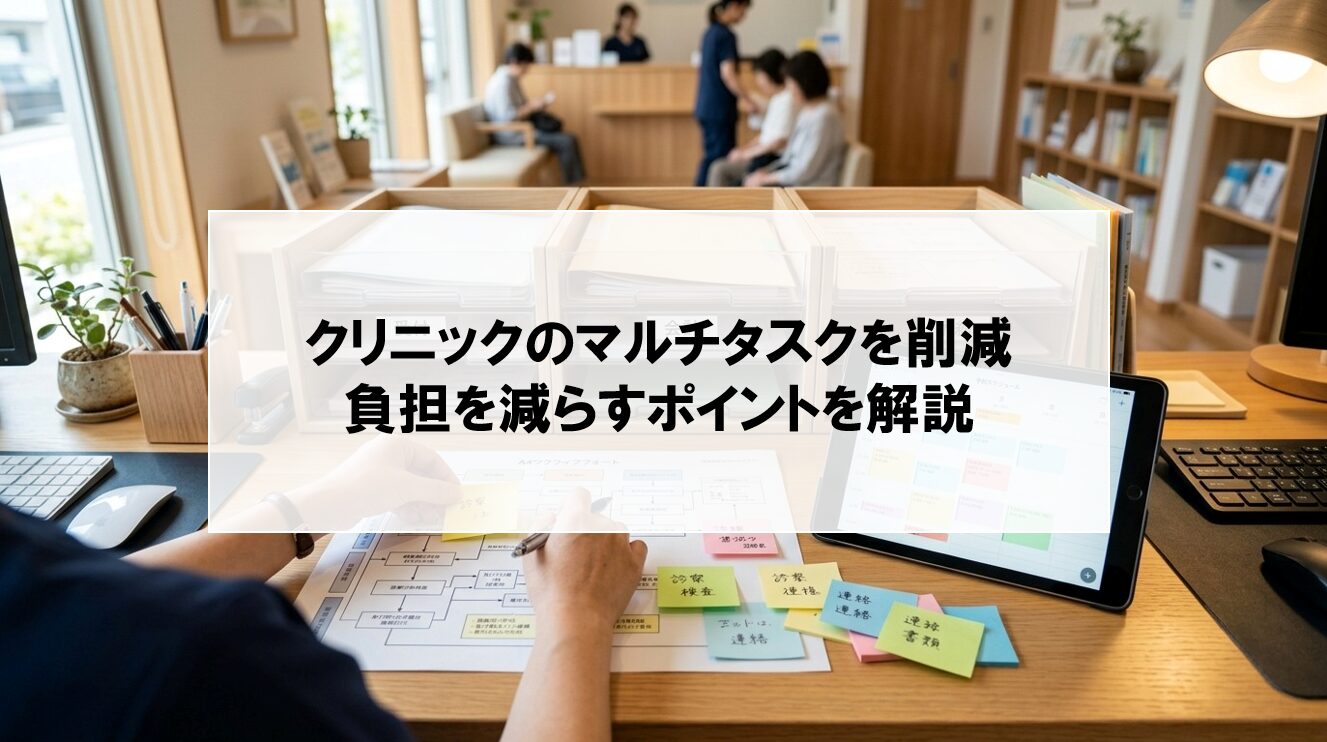 【クリニックのマルチタスクによる負担の削減を実現する6つの方法】具体的な対策を紹介